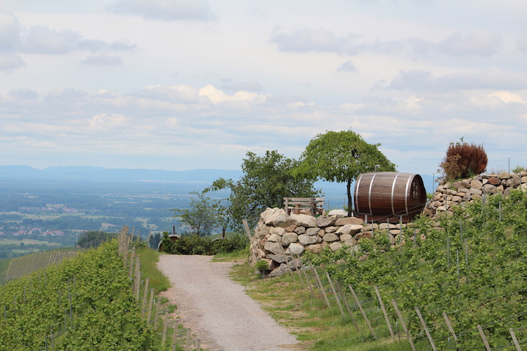  The barrels are in the village of Sasbachwalden, known for its wine