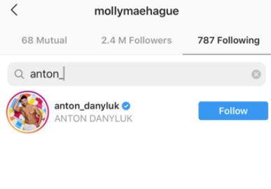  Molly-Mae is still following Anton