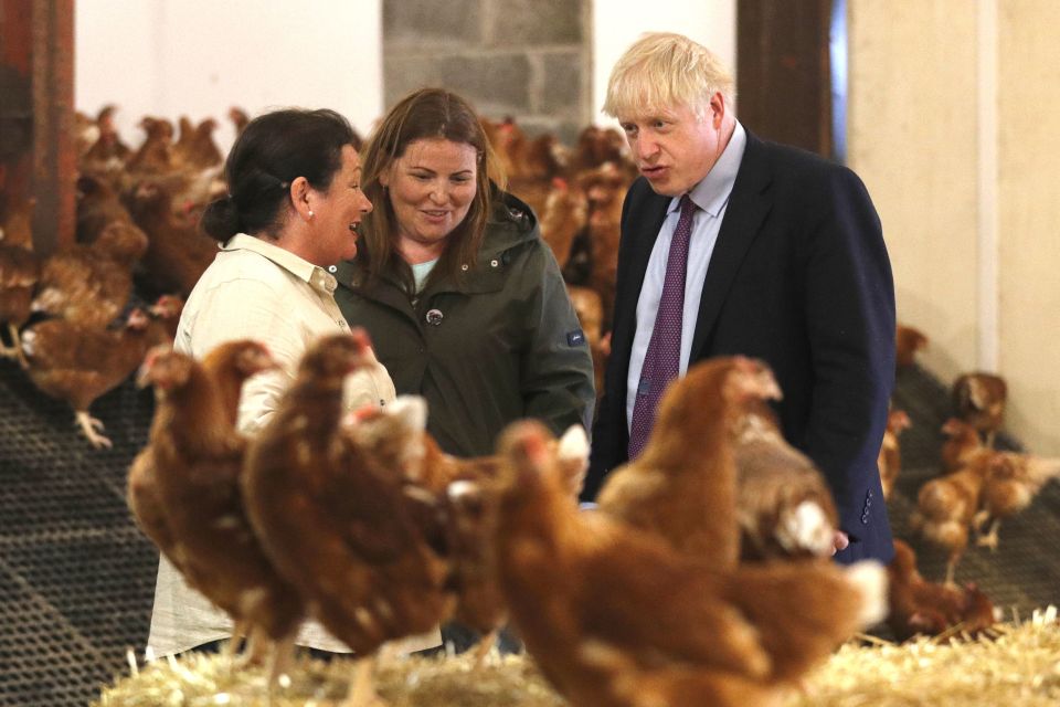  He was there to speak to farmers about Brexit