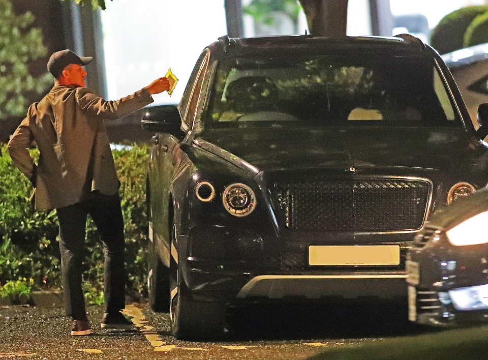  The Man Utd ace discovered the fine when he got to Wilmslow train station after a trip to London