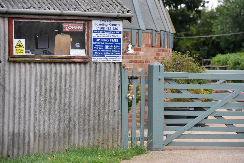  The kennels at Low Farm in Topcroft, Norfolk