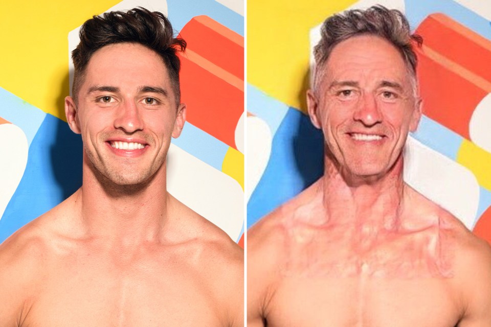  Greg is set to become a silver fox in 50 years time