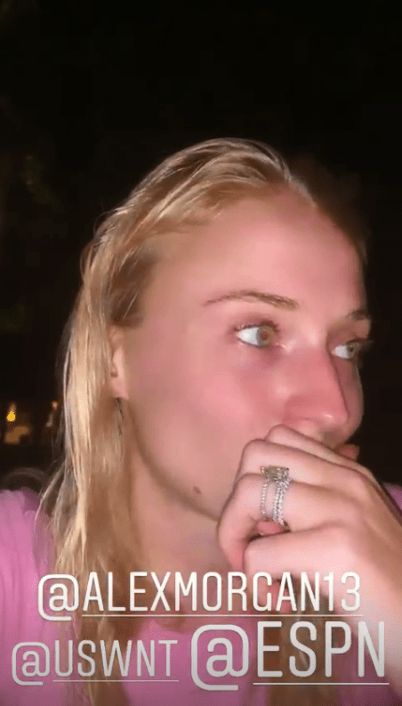  Sophie Turner showed off her wedding ring after marrying singer Joe Jonas