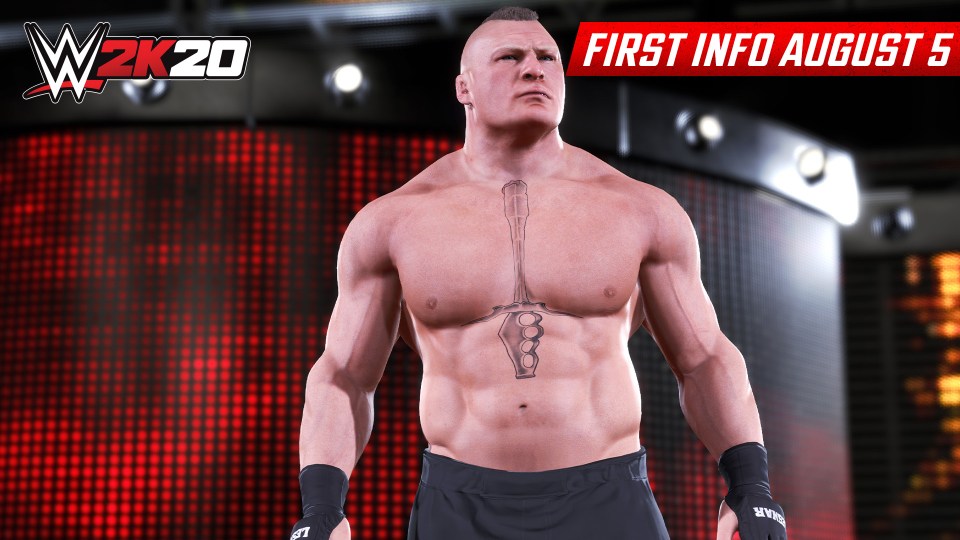 WWE 2K20 have released their first screenshots from their upcoming game, including this one of Brock Lesnar