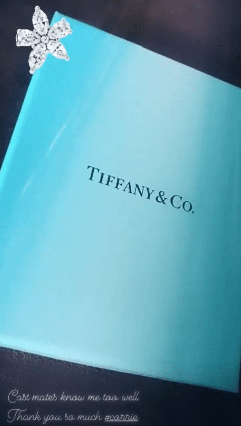  Faye's castmates got her a swanky gift from Tiffany & Co.