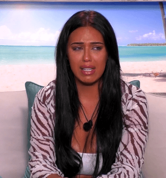 Love Island’s Anna Vakili breaks down in tears in tonight’s show as she cuts ties with Jordan Hames following their furious bust-up