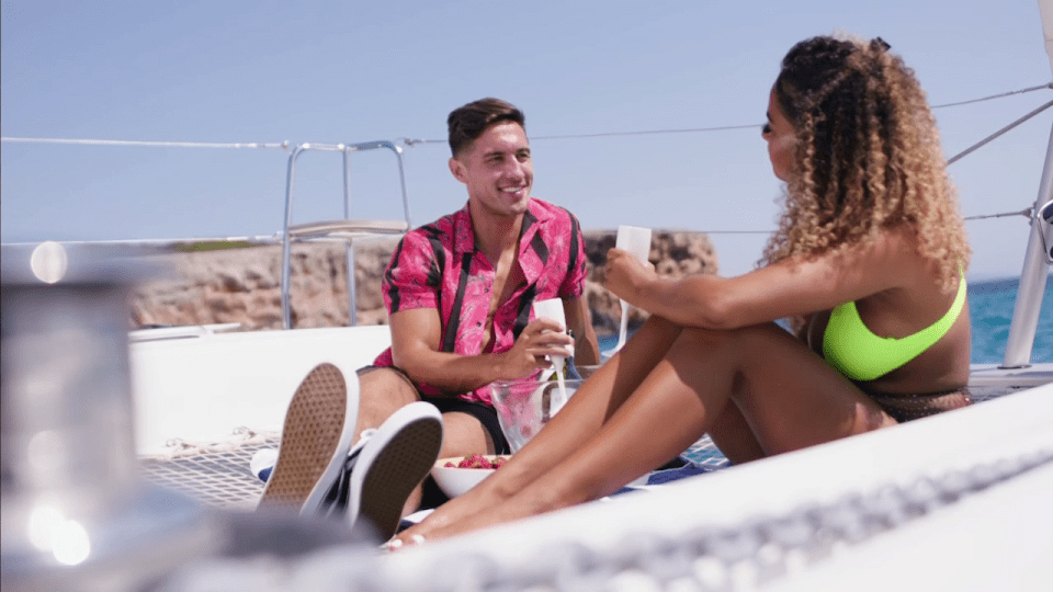  Amber Gill gushed over her connection with Greg O'Shea