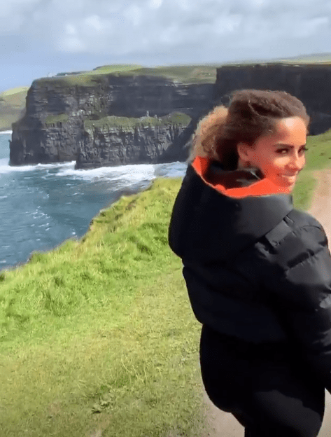 The pair also enjoyed a beautiful scenic walk in Ireland