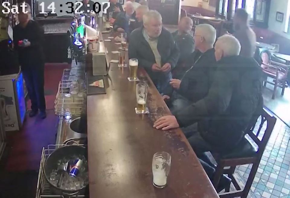  McGregor is seen chatting to punters at the bar