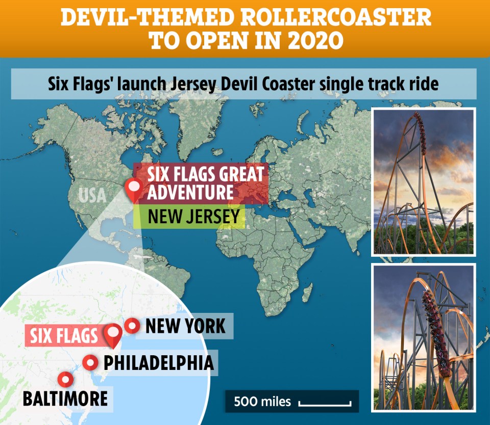  The new ride will open next year in New Jersey