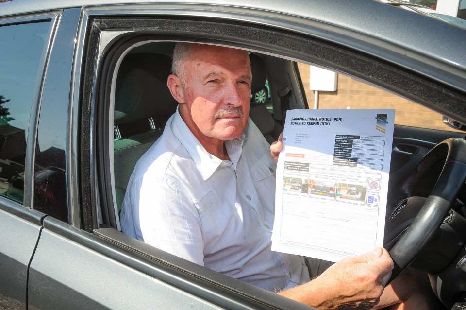  Mr Hayes received the £100 fine even though he only stopped to fill up his car