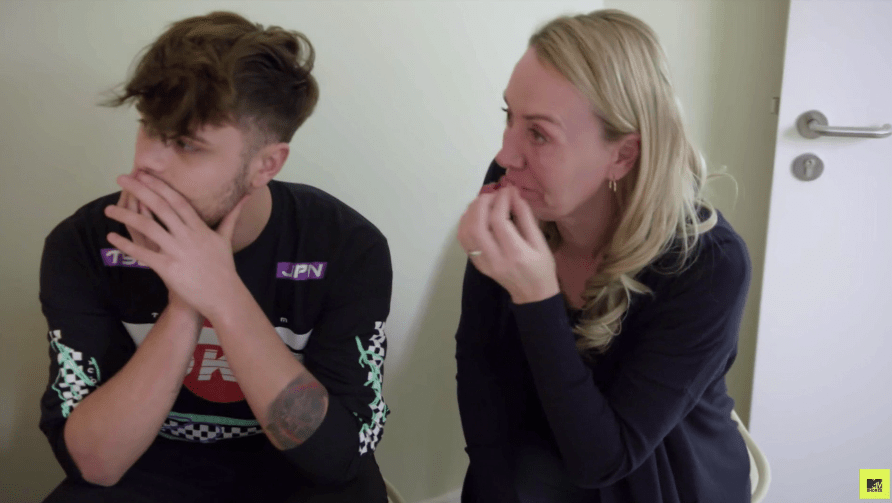  Her boyfriend Casey Johnson and mum Sharra were also in tears