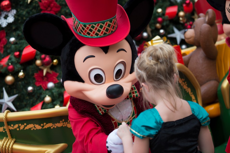 Mickey will be on hand along with Santa Claus