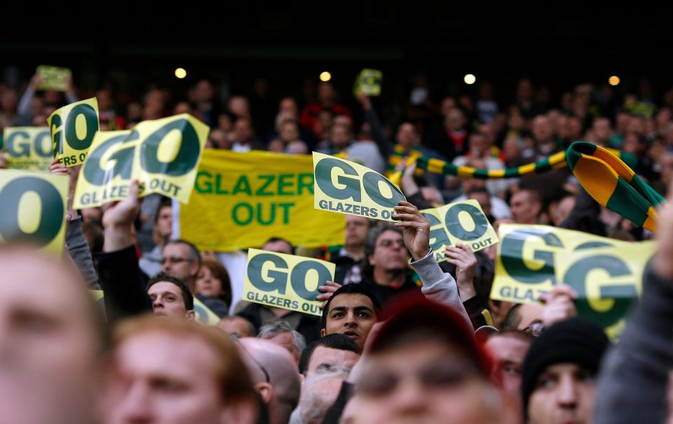  United fans have been protesting against the Glazer family at matches