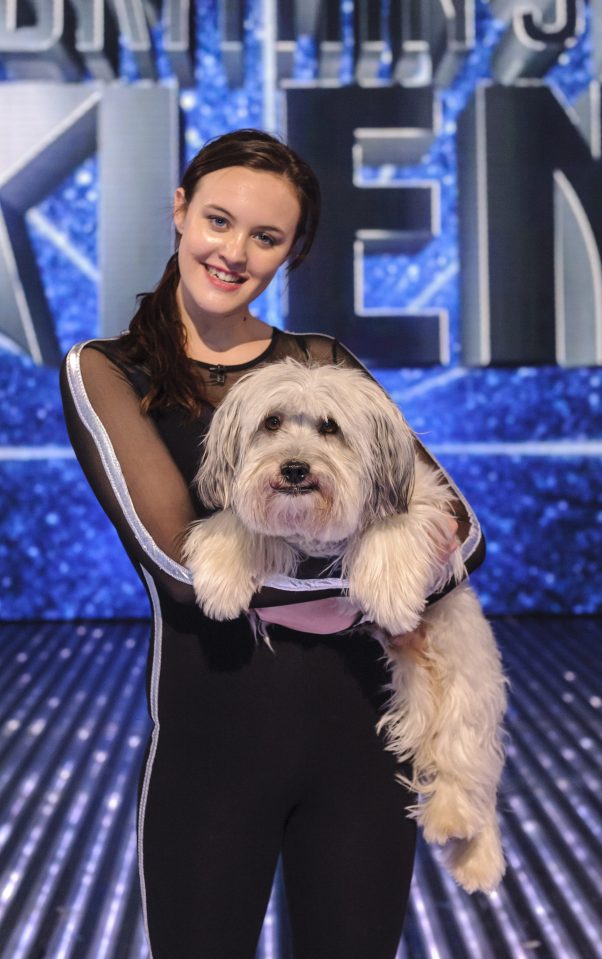  Ashleigh with Pudsey on BGT in 2012