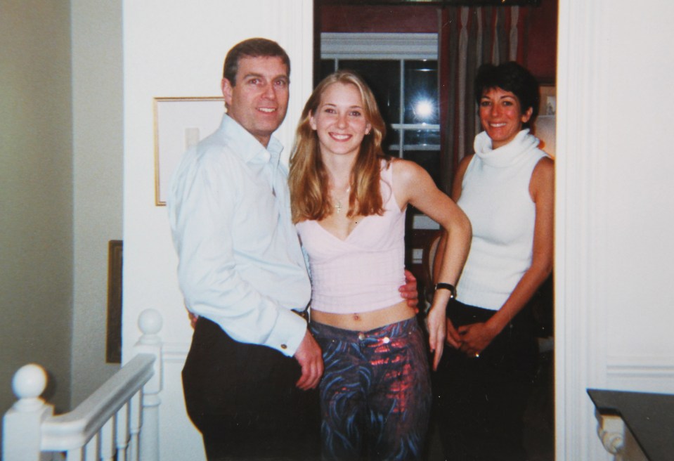  Virginia, in her infamous picture with Prince Andrew in London in 2001