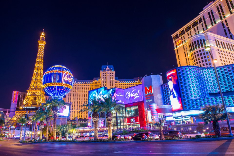  The glittering lights of the Las Vegas Strip are in stark contrast to the labyrinth of dark tunnels beneath