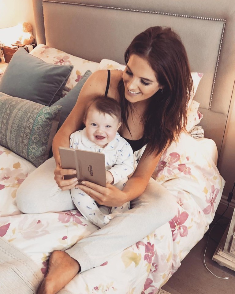 Binky has three-year-old daughter India with JP