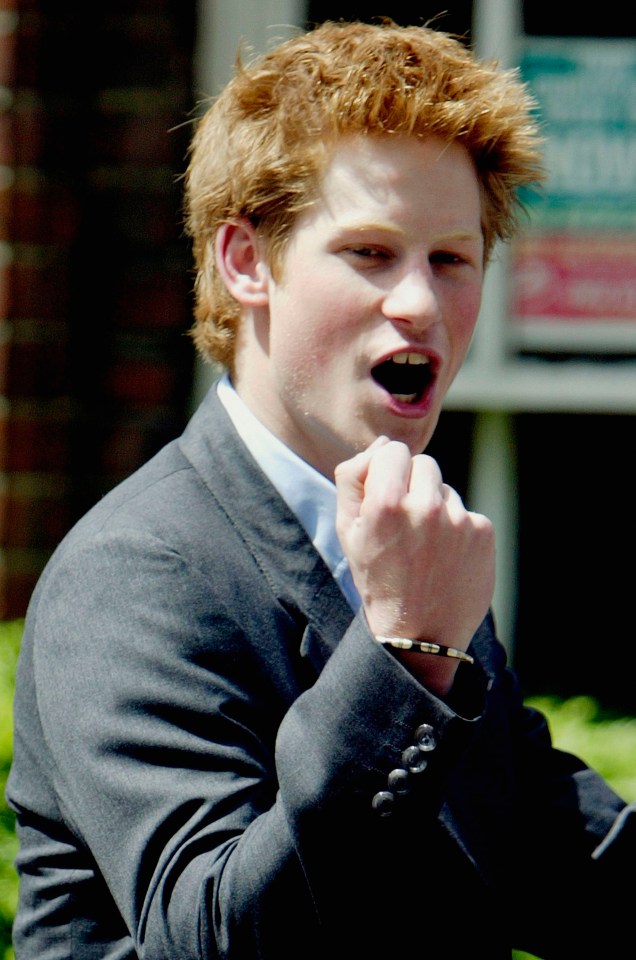  Harry leaving Eton College in 2003