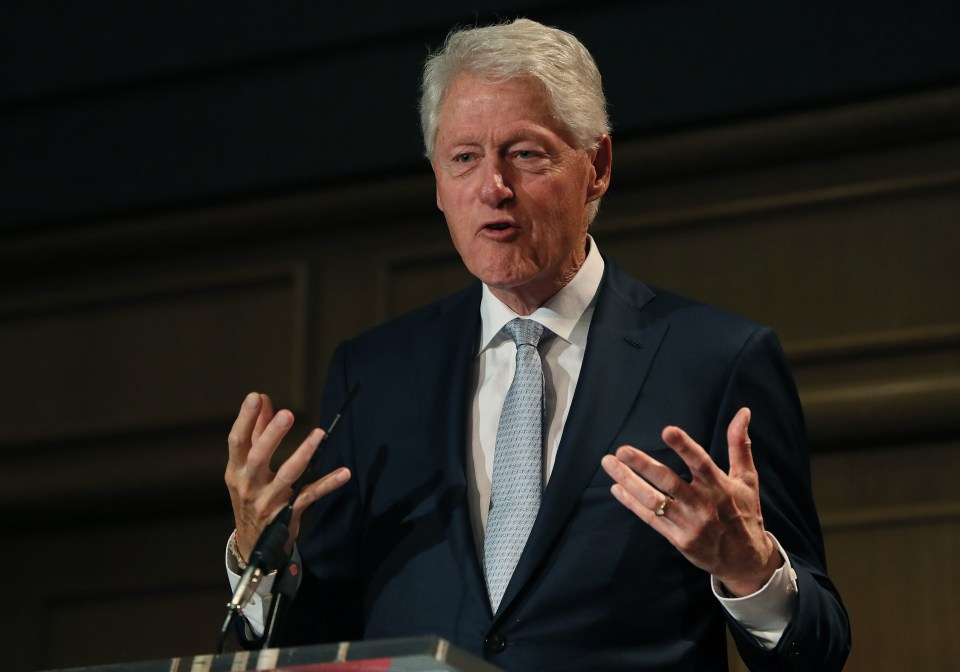 It's been claimed Bill Clinton dined with Esptein and 'two women' on the tycoon's island