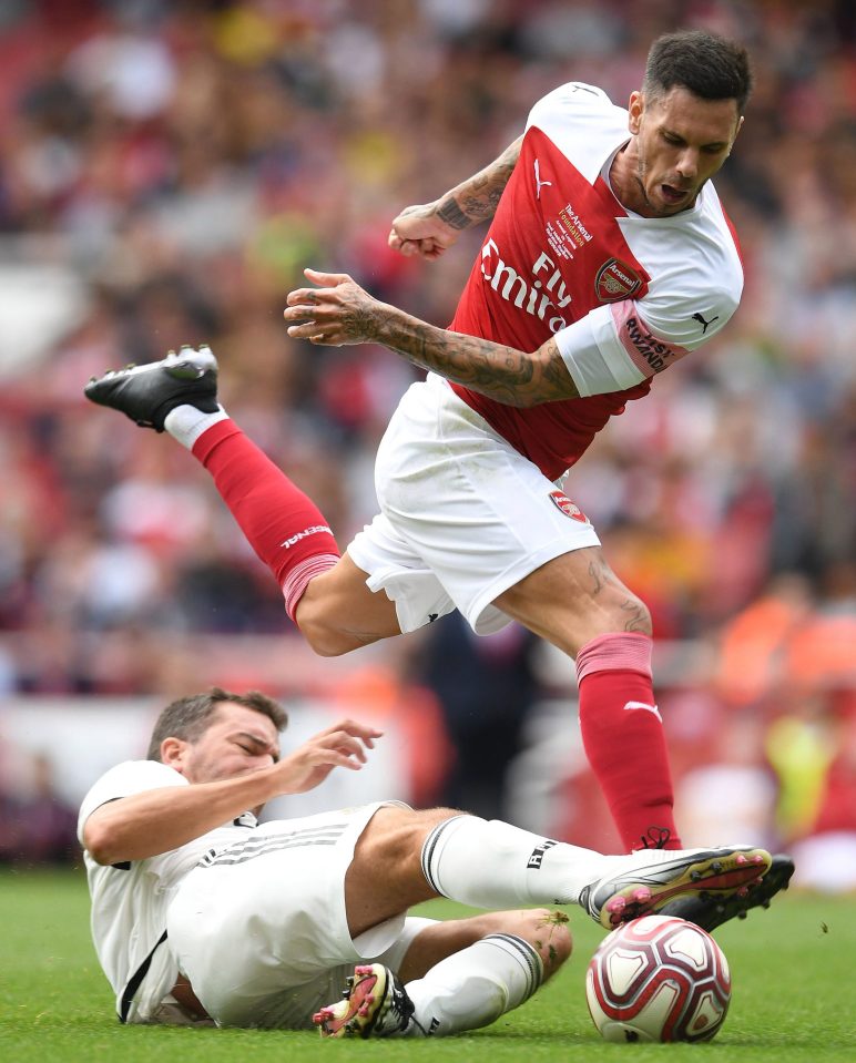  Aliadiere recently played for Arsenal Legends against a Real Madrid team