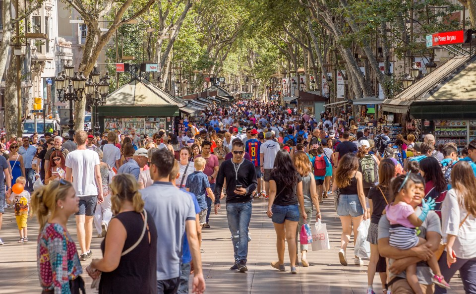  Barcelona attracts 32m visitors a year with many heading to Las Ramblas