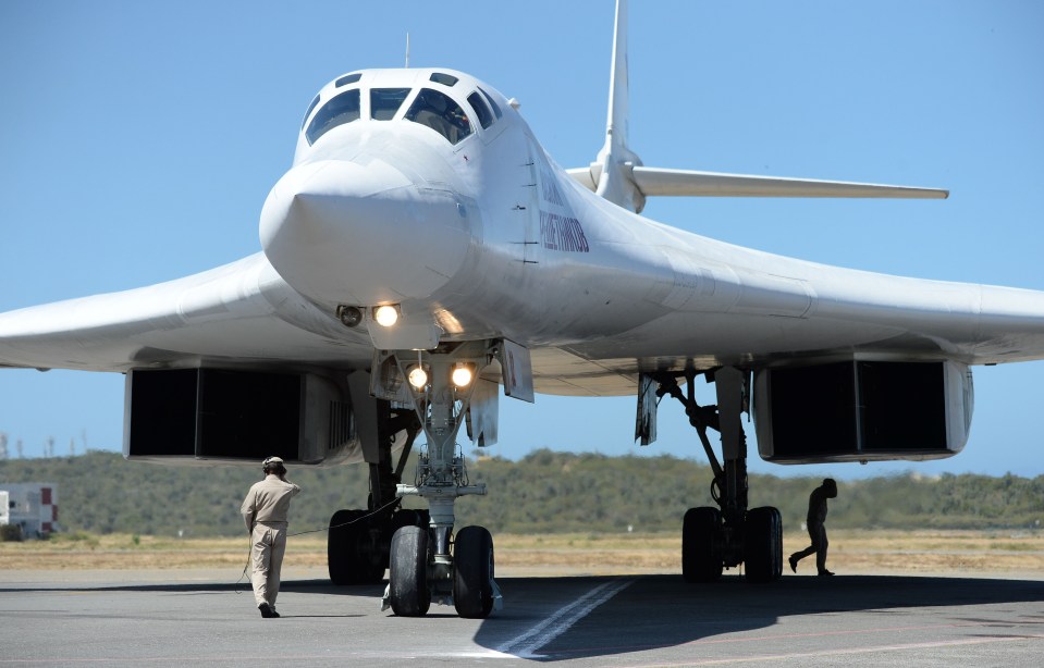 A Russian Tupolev Tu-160 strategic long-range heavy supersonic bomber aircraft – modern versions are on their way