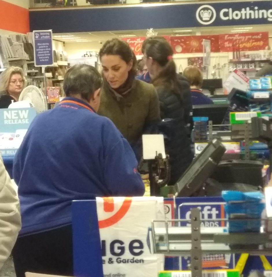  Kate shocked The Range customers when she showed up to buy some Christmas bargains last year