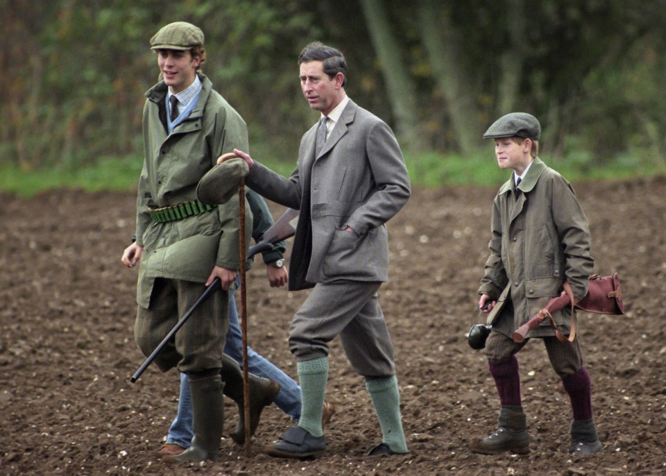  Prince Harry was taught to hunt by his dad Prince Charles from a young age