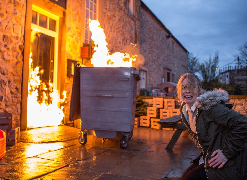  Frank died in the factory blaze, leaving sisters Tracy and Vanessa devastated