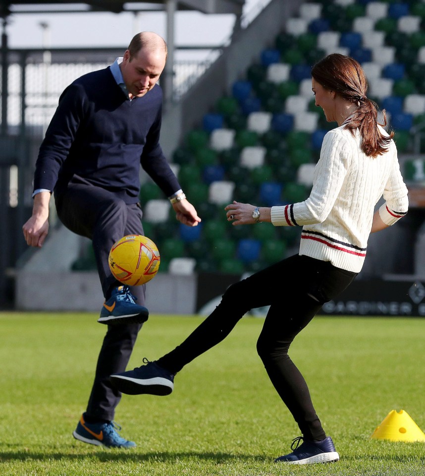 Footie fan William has previously used the sport to help open up conversations to do with mental health