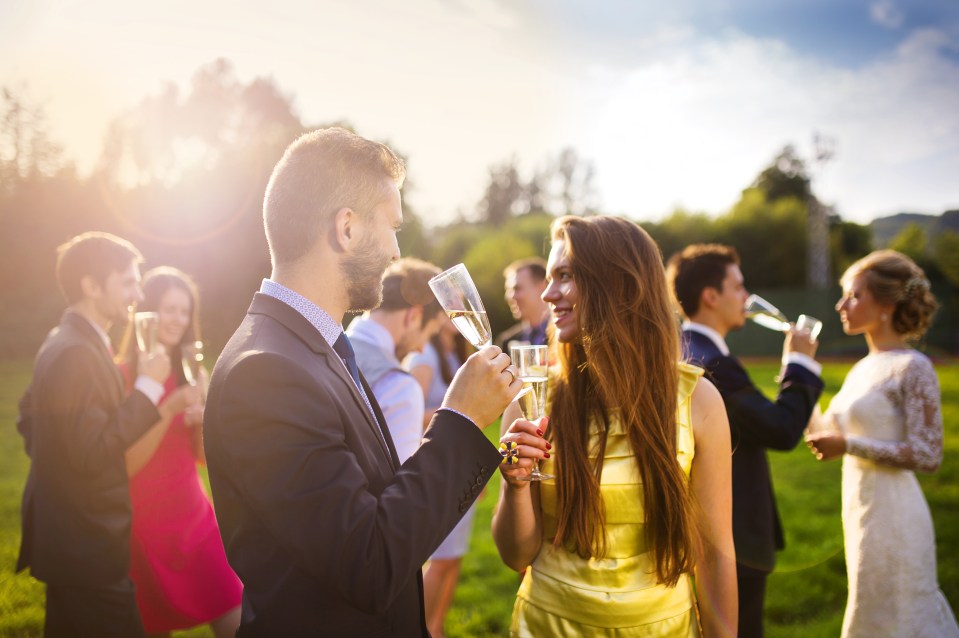  The wedding guest even exposed herself to the woman's mother-in-law