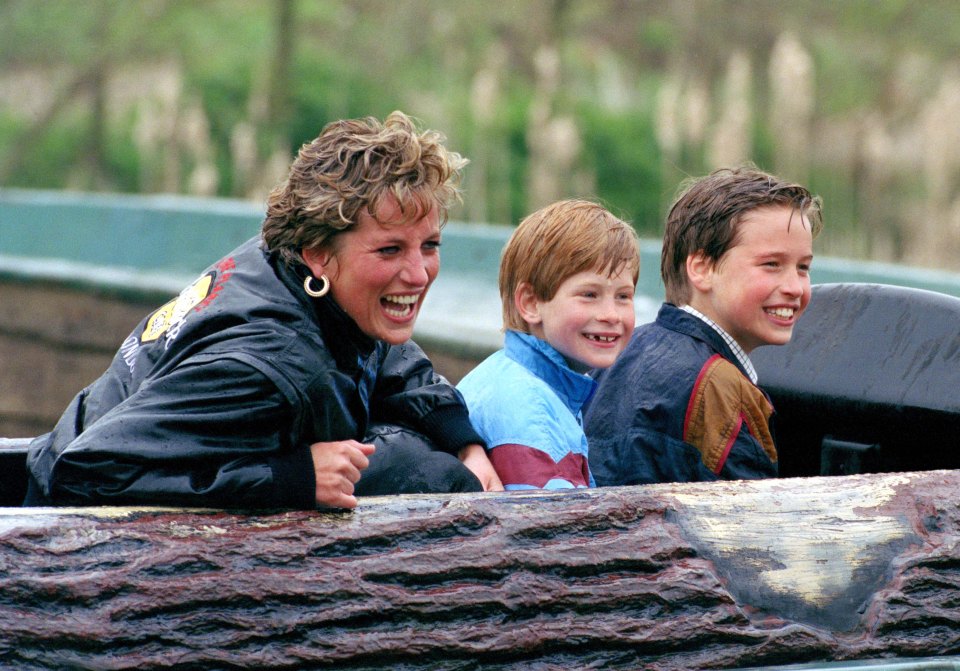  Kate’s reaction at Cowes was a carbon copy of fun-loving Diana’s when she took Princes William and Harry for a family day out at Thorpe Park in 1993