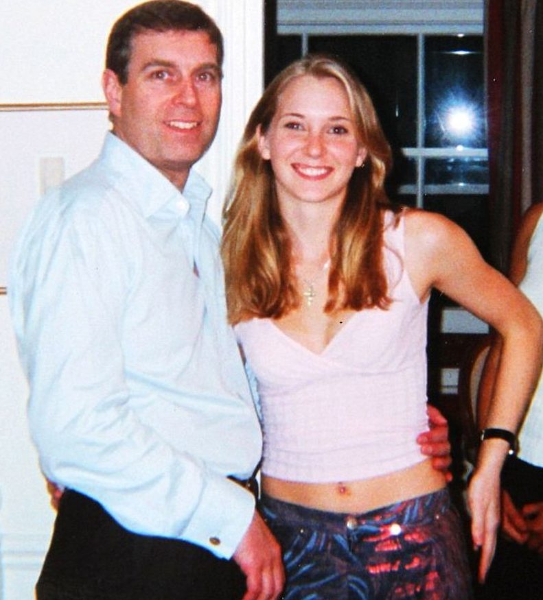  Andrew and Virginia Giuffre - then Roberts - who in 2015 claimed Andrew slept with her three times