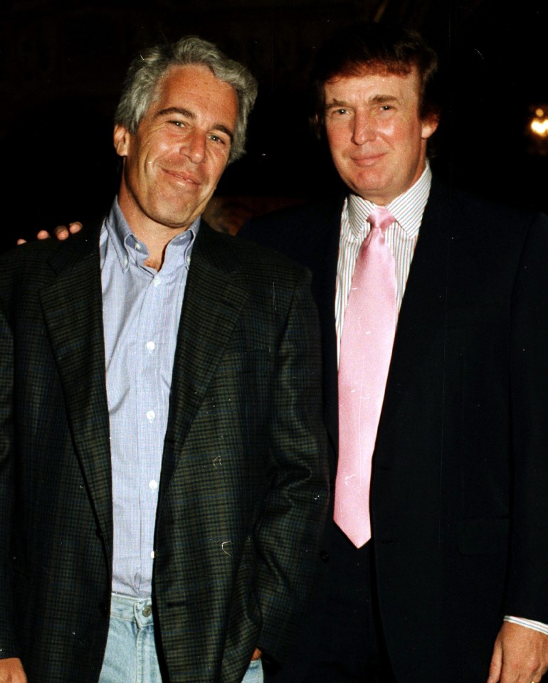 Epstein pictured with Donald Trump at Mar-a-Lago in 1997