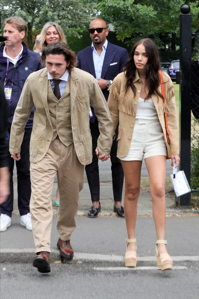  The pair were hand in hand at the July tennis tournament