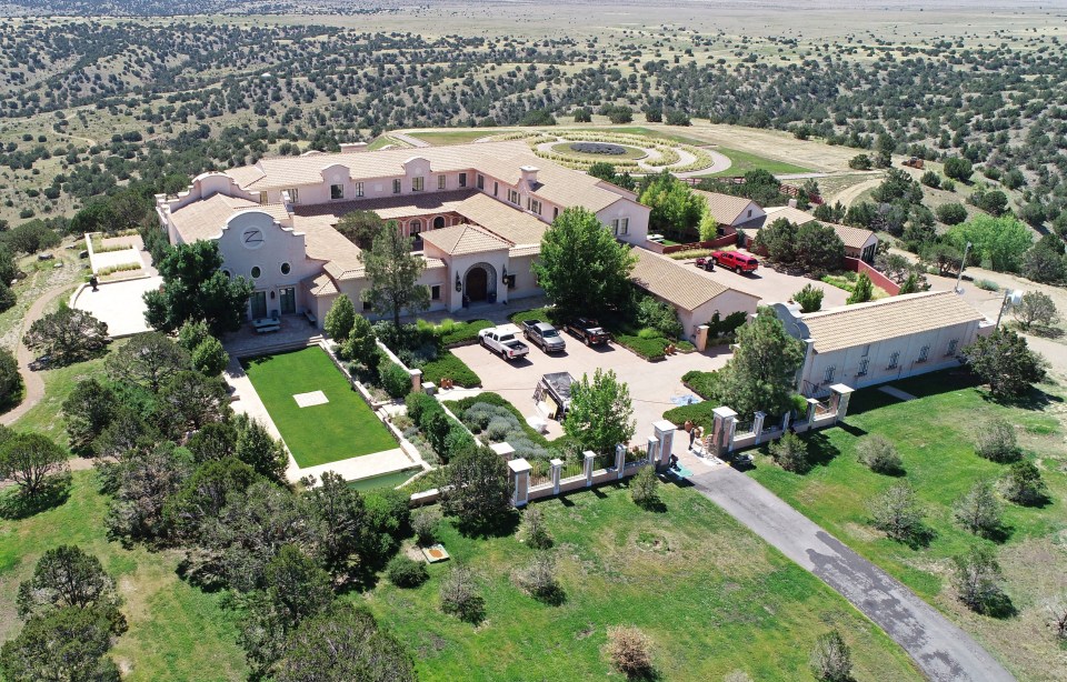 Epstein’s 33,000 sq ft New Mexico ranch, which he reportedly wanted to transform into a baby-making factory