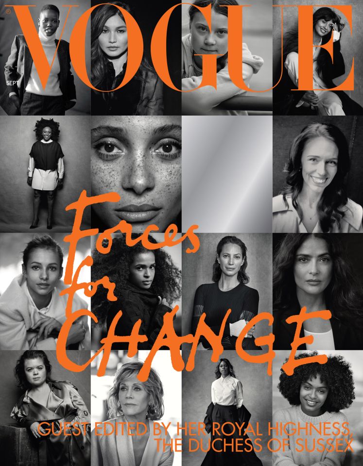  Meghan Markle guest-edited the September issue of British Vogue