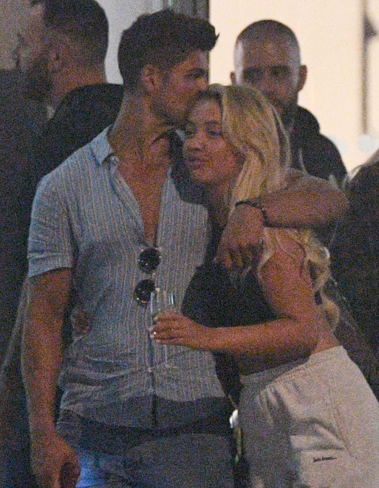  The Love Island pals walked together before Anton Danyluk pulled Harley in for a cuddle and a kiss