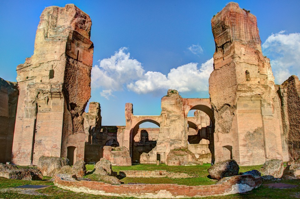 The Baths of Caracalla, Rome, Italy. No McDonald’s are allowed to be built near the ancient site