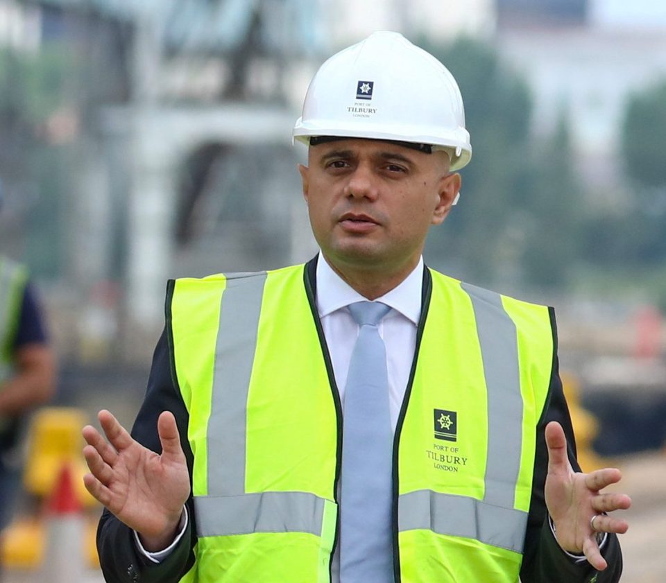  Sajid Javid instructed HMRC to step up work on hi-tech arrangements for the Irish border