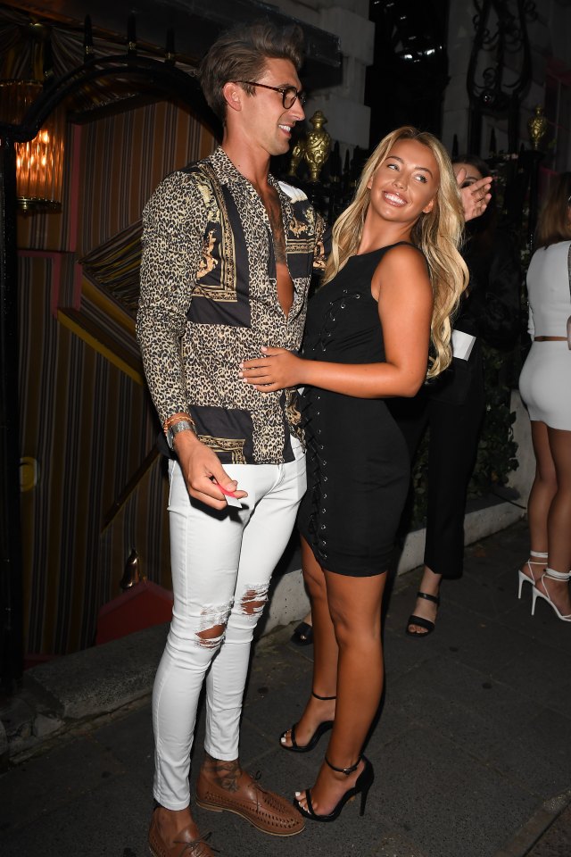  The couple enjoyed their first night out together since leaving the villa in London on Thursday