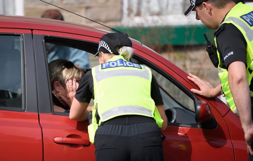  One woman was visibly upset in Whaley Bridge earlier today