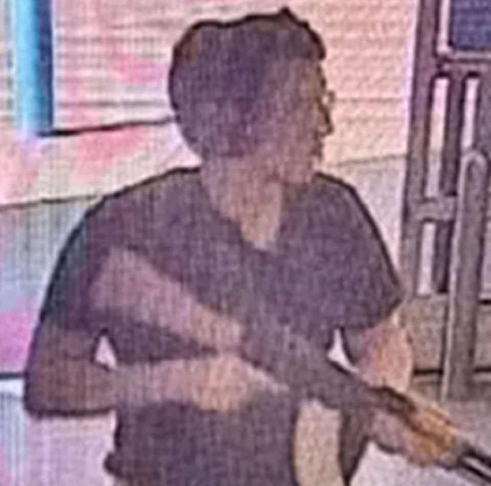  CCTV images show a warped gunman storm a Walmart supermarket in El Paso, Texas, last Saturday morning