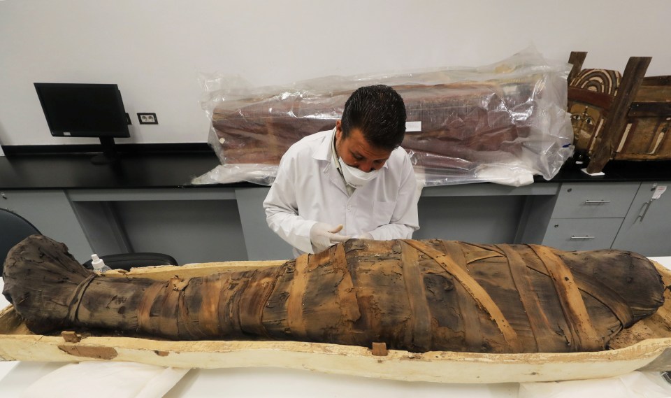  Tutankhamun's mummy is also being restored at the Grand Egyptian Museum in Giza, Egypt