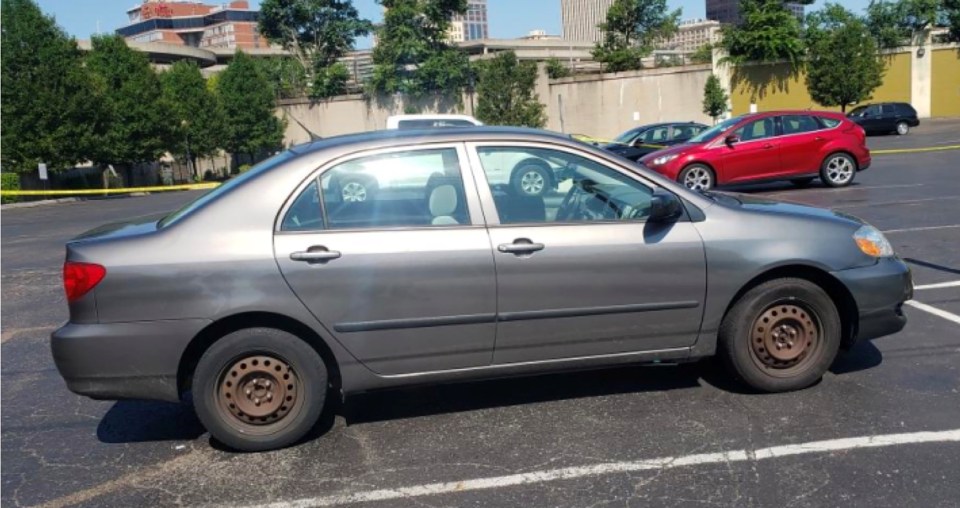  This is Betts' car that was found in a nearby car park after the shooting