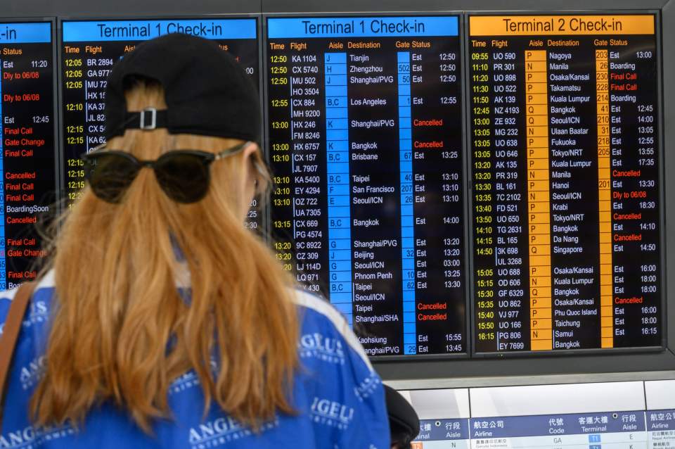  Hundreds of flights were cancelled out of the city as pilots joined the strike