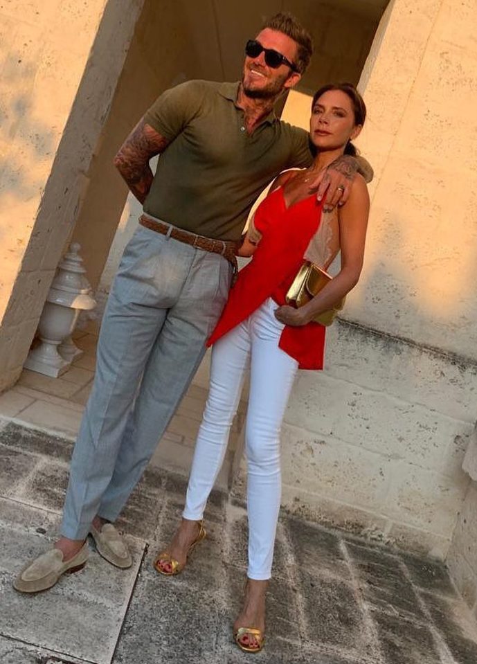  David Beckham got people talking thanks to this picture with wife Victoria