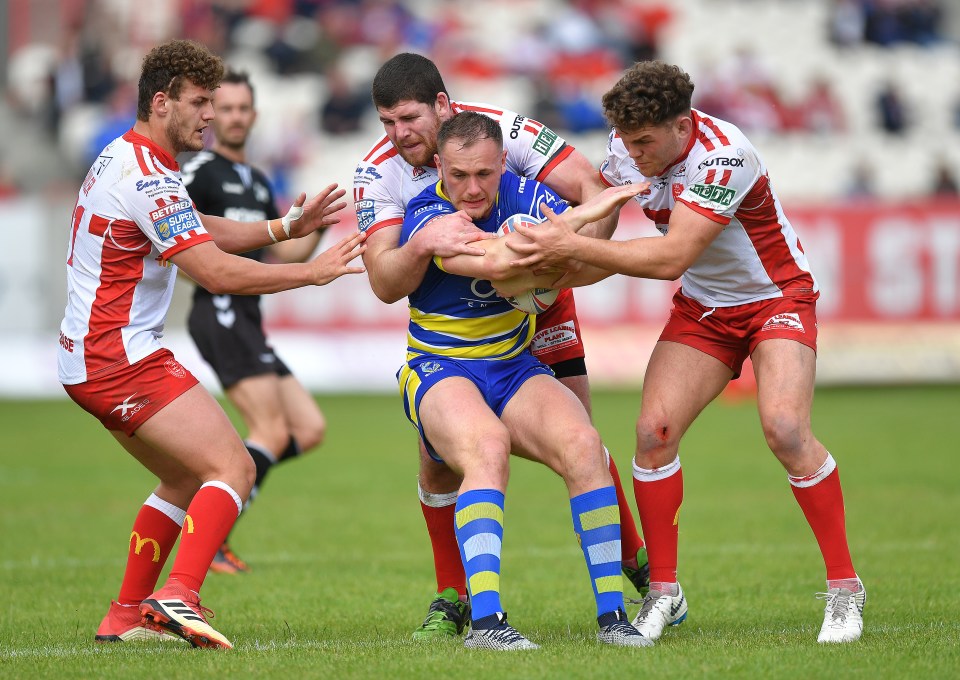  Hull KR, in action here against Warrington, will be safe if they beat London