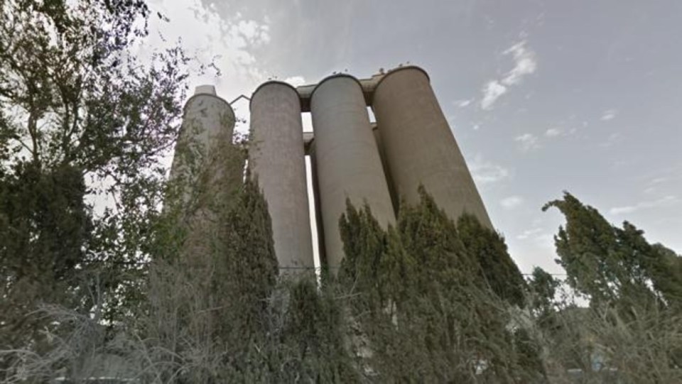  The huge cement factory from which he fell